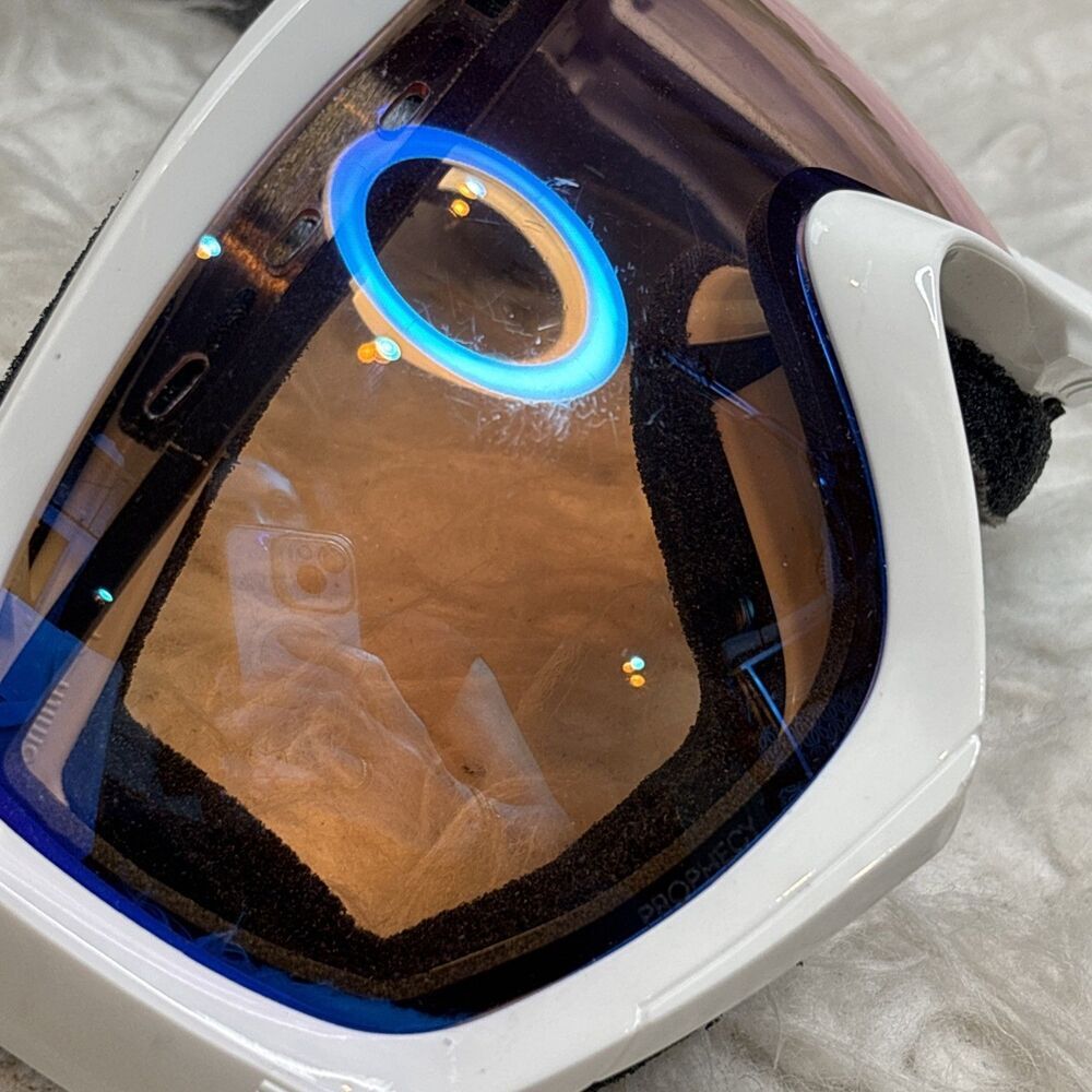 Smith Optics Prophecy OTG ODS3 White Snow Goggles Blue Sensor Mirror With Box - Picture 6 of 16